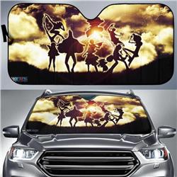 One Piece anime printed car windshield sunshade reflector