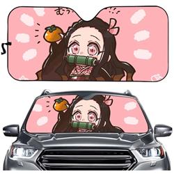 Demon Slayer Kimets anime printed car windshield sunshade reflector