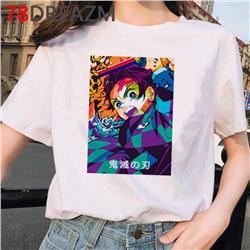 Demon Slayer Kimets anime WHITE T-shirt 25 styles