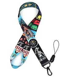 one piece anime  keychain lanyard phonestrap ( 45cm*2.5cm )