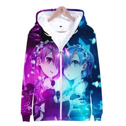 Re:zero kara hajimeru isekatsu anime 3d printed fashion hoodie