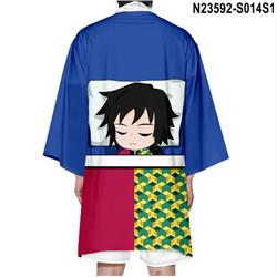 demon slayer anime 3d fashion long kimono