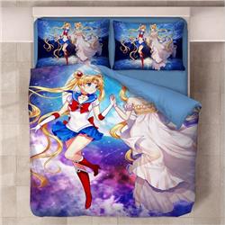 sailormoon anime  bedsheet set US-FULL ( 203x228cm  ) welcome custom design