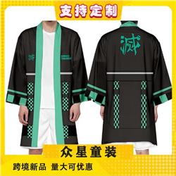 demon slayer anime 3d fashion long kimono