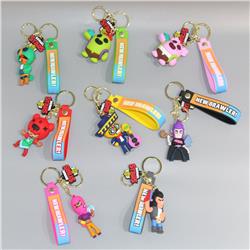 barwl stars anime keychain