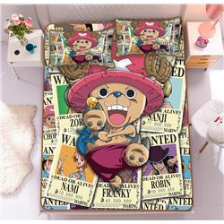 one piece anime anime 2.0m-bed three-piece sheet  lce mat