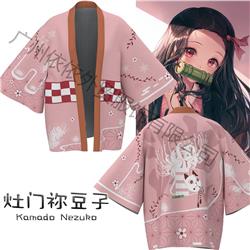 demon slayer anime 3d fashion long kimono