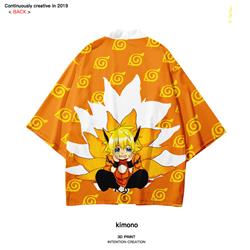 naruto anime 3d fashion long kimono