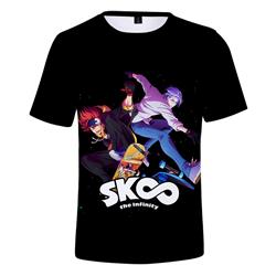 sk8 the infinity anime 3d short sleeve T-shirt
