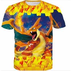 pokemon anime 3d short sleeve T-shirt