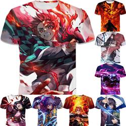 demon slayer anime 3d short sleeve T-shirt