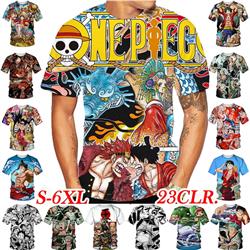 one piece anime 3D Printing T-shirt