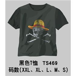 One Piece anime blacek T-shirt 6 styles