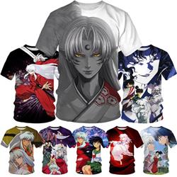 inuyasha anime 3D Printing T-shirt