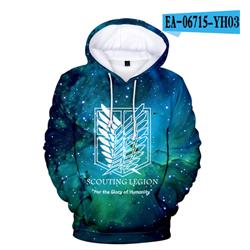 Attack on Titan anime hoodie, 16 styles