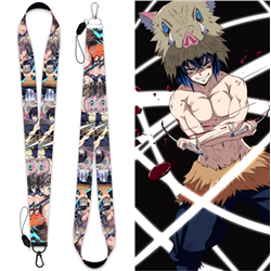 demon slayer anime keychain lanyard phonestrap ( 45cm*2.5cm )