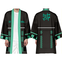 demon slayer anime 3d fashion long kimono