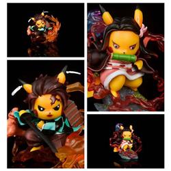 Demon Slayer Kimets × Pokemon anime figure 2 styles