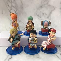 One Piece anime figure price for a set of 6 pcs