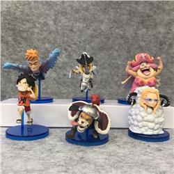 One Piece anime figure price for a set of 6 pcs