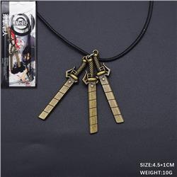 attack on titan anime necklace