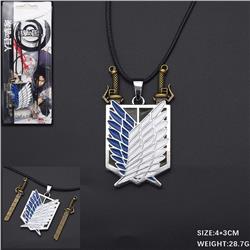 attack on titan anime necklace