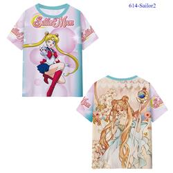 SailorMoon anime 3D Printing T-shirt
