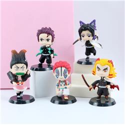 Demon Slayer Kimets 3 generation Bagged figure model 10cm A set of 5