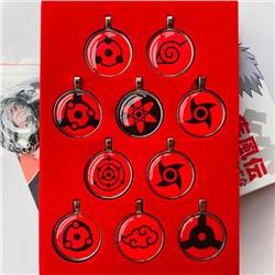 Naruto Kaleidoscope Key Chain Necklace A set of 10