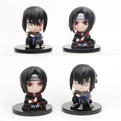 Naruto Q version sitting 2nd generation Bagged figure model A set of 4