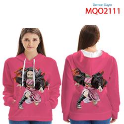 Demon Slayer Kimets anime black & pink hoodie 16 styles