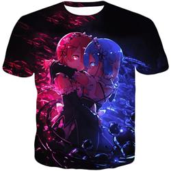 Re:Zero kara Hajimeru Isekatsu anime 3D Printing T-shirt