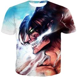 attack on titan anime 3D Printing T-shirt