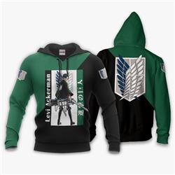 Attack on Titan anime hoodie & zip hoodie 16 styles