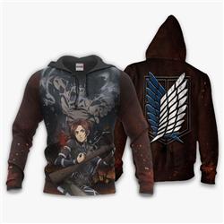 Attack on Titan anime hoodie & zip hoodie 14 styles