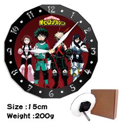 my hero academia anime wall clock
