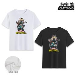 my hero academia anime Printing T-shirt pure cotton