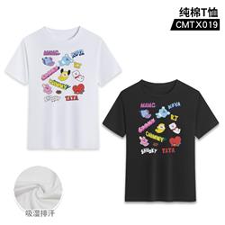 BTS anime Printing T-shirt pure cotton