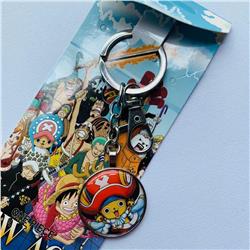 one piece anime keychain