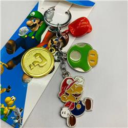 super mario anime keychain