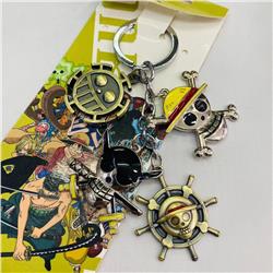 one piece anime keychain