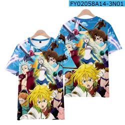 seven deadly sins anime tshirt