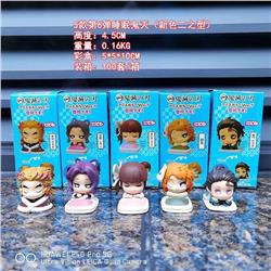 demon slayer kimets anime figure 4.5cm for 5 pcs set