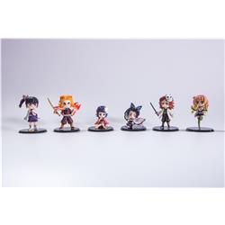 demon slayer kimets anime figure 8cm for 6 set