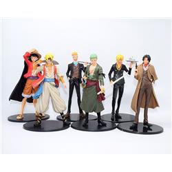 one piece anime figure 16-17cm for 6 set