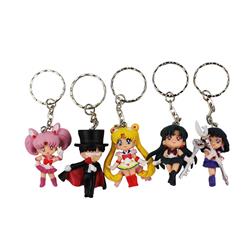 sailormoon anime keychain for 5 pcs