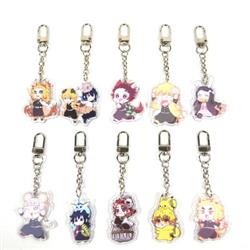 demon slayer kimets anime keychain