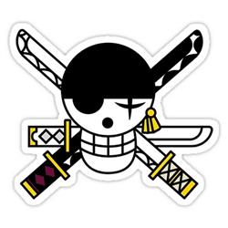 one piece anime car sticker