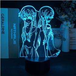 Future Diary anime 7 colours LED light