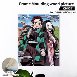 demon slayer kimets anime Wooden frame painting 40*50cm